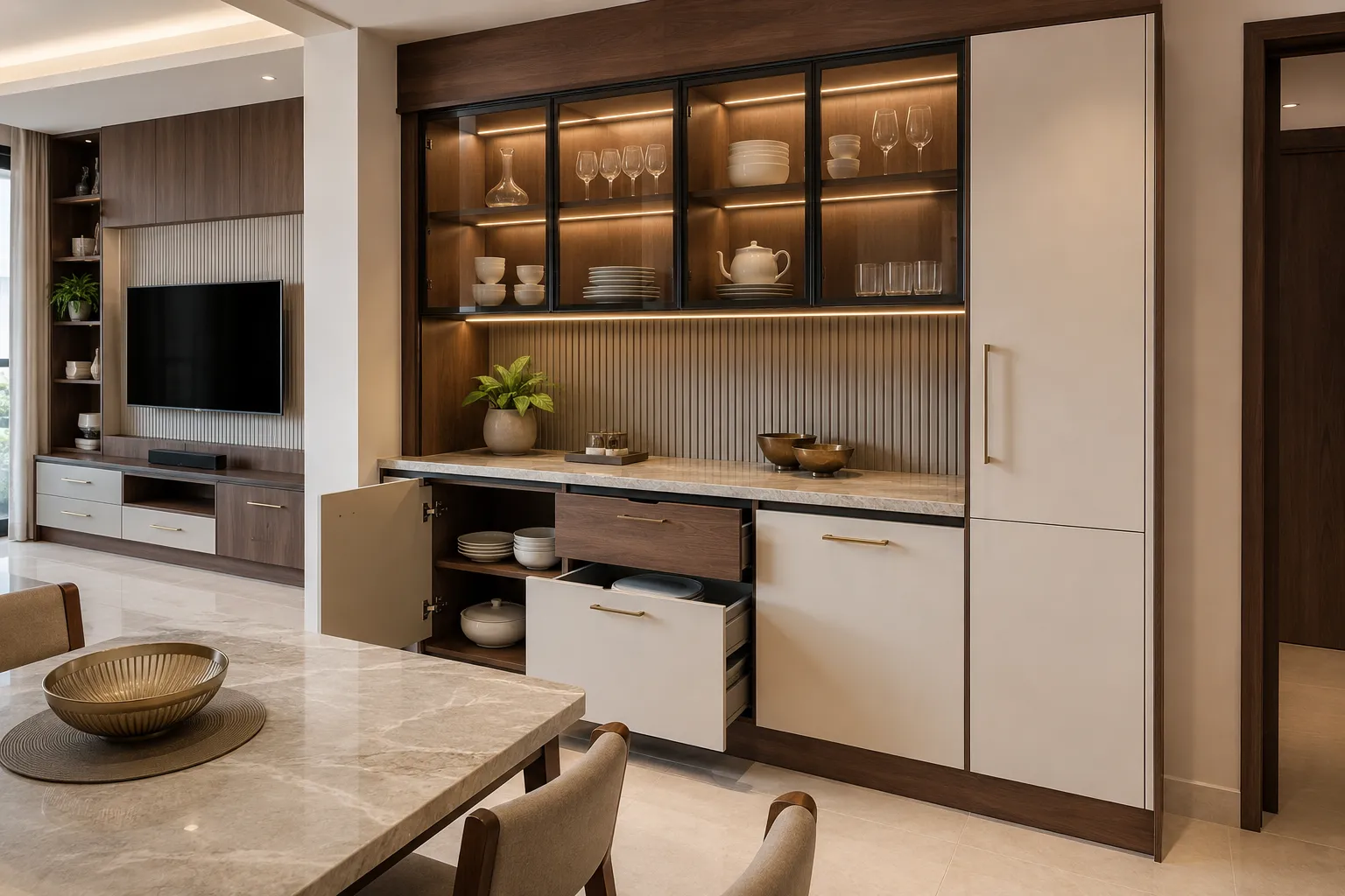 Crockery Unit and Storage